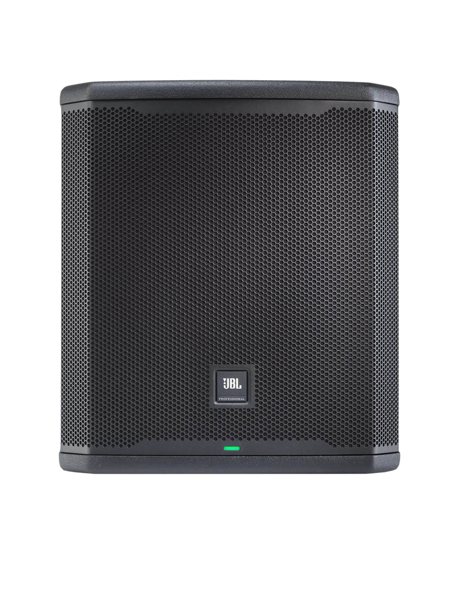 סאב וופר מוגבר JBL PRX915XLF – 15 אינץ׳ 2000W עם DSP 2 חזית סאב וופר מוגבר JBL PRX915XLF עם גריל פלדה ולוגו JBL Professional