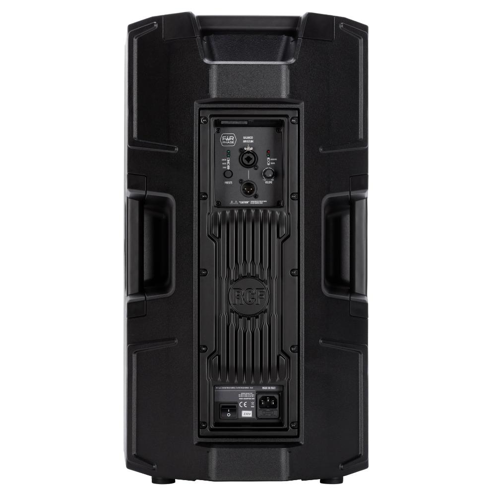 רמקול מוגבר 12 אינץ׳ RCF ART 932-A – 2100W 5 RCF ART 932-A — מבט אחורי וחיבורים