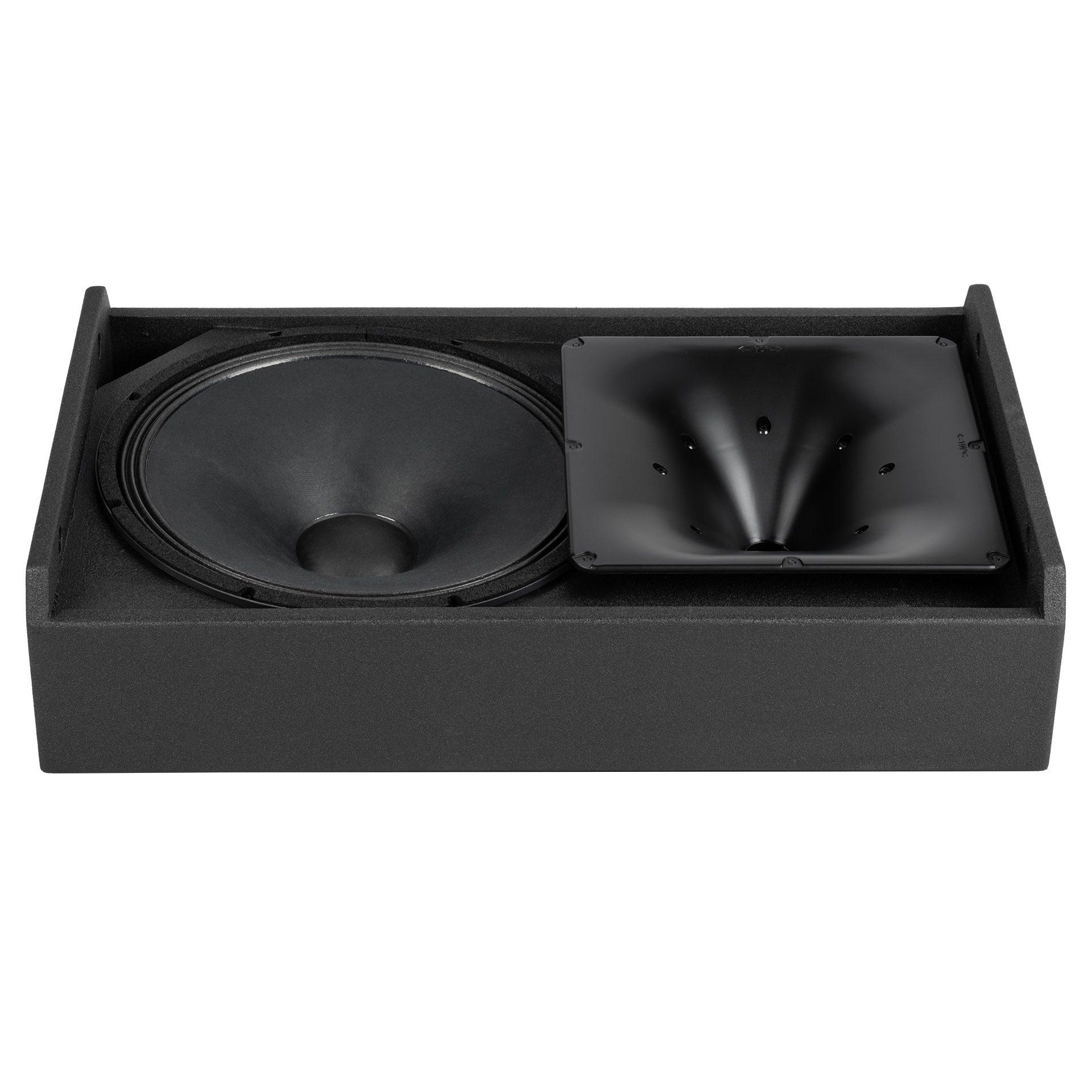 מוניטור במה מוגבר RCF NX 915-SMA – 15 אינץ׳, 2100W 7 וופר 15 אינץ׳ ומוליך הגל TRW בתוך RCF NX 915-SMA