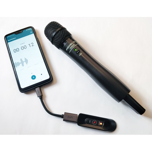 מיקרופון אלחוטי ידני Proel U24H — 2.4GHz USB 3 מיקרופון אלחוטי ידני Proel U24H — 2.4GHz USB