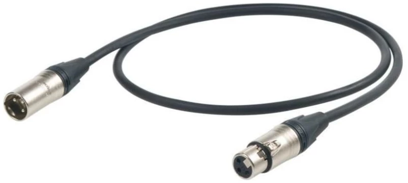 כבל מיקרופון XLR 3 מטר Proel ESO210LU3 מחברי Neutrik 1 כבל מיקרופון XLR 3 מטר Proel ESO210LU3 מחברי Neutrik