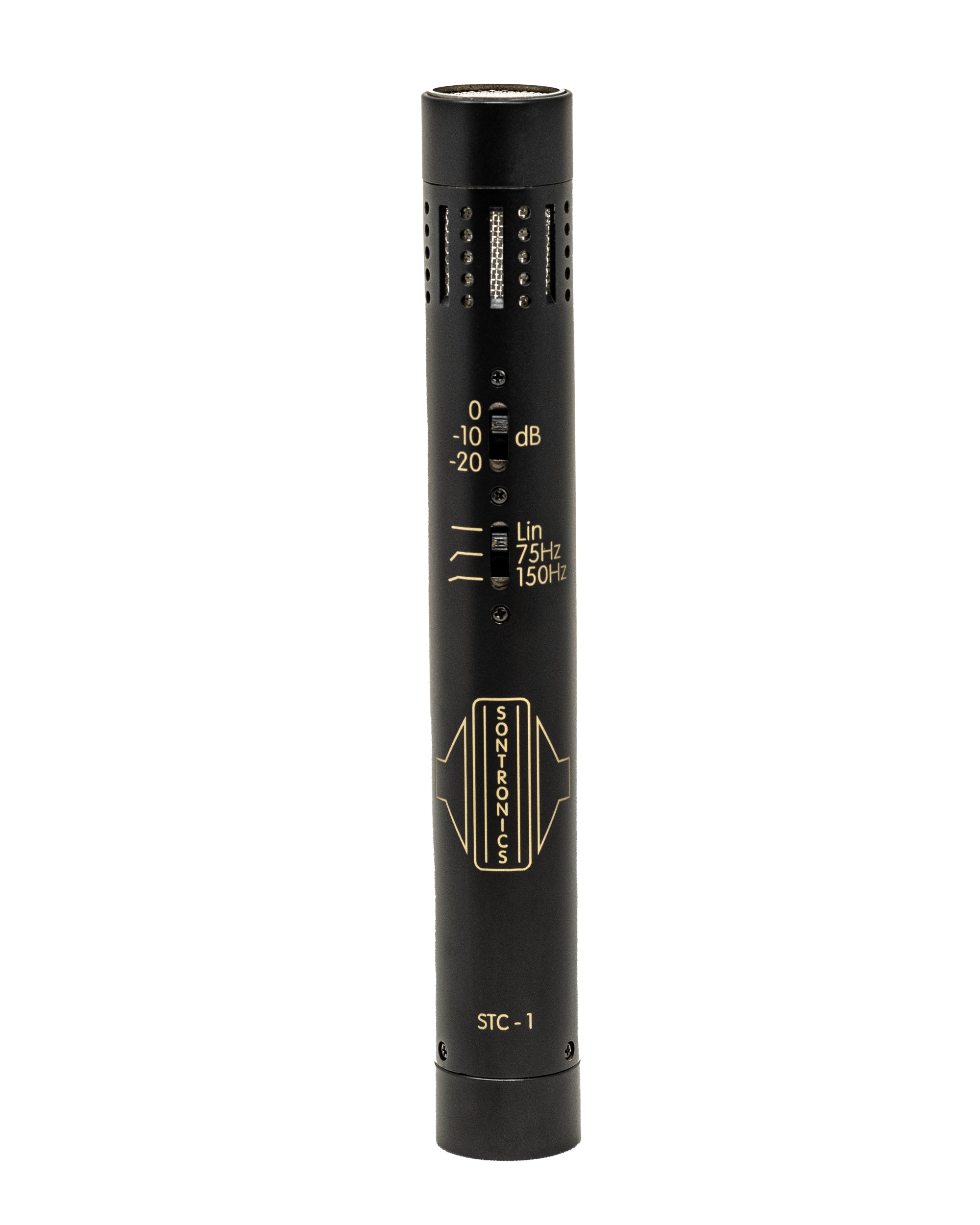 מיקרופון קונדנסר ממברנה קטנה Sontronics STC-1 שחור – קפסולה מתחלפת ו-137dB SPL 1 מיקרופון קונדנסר פנסיל Sontronics STC-1 שחור