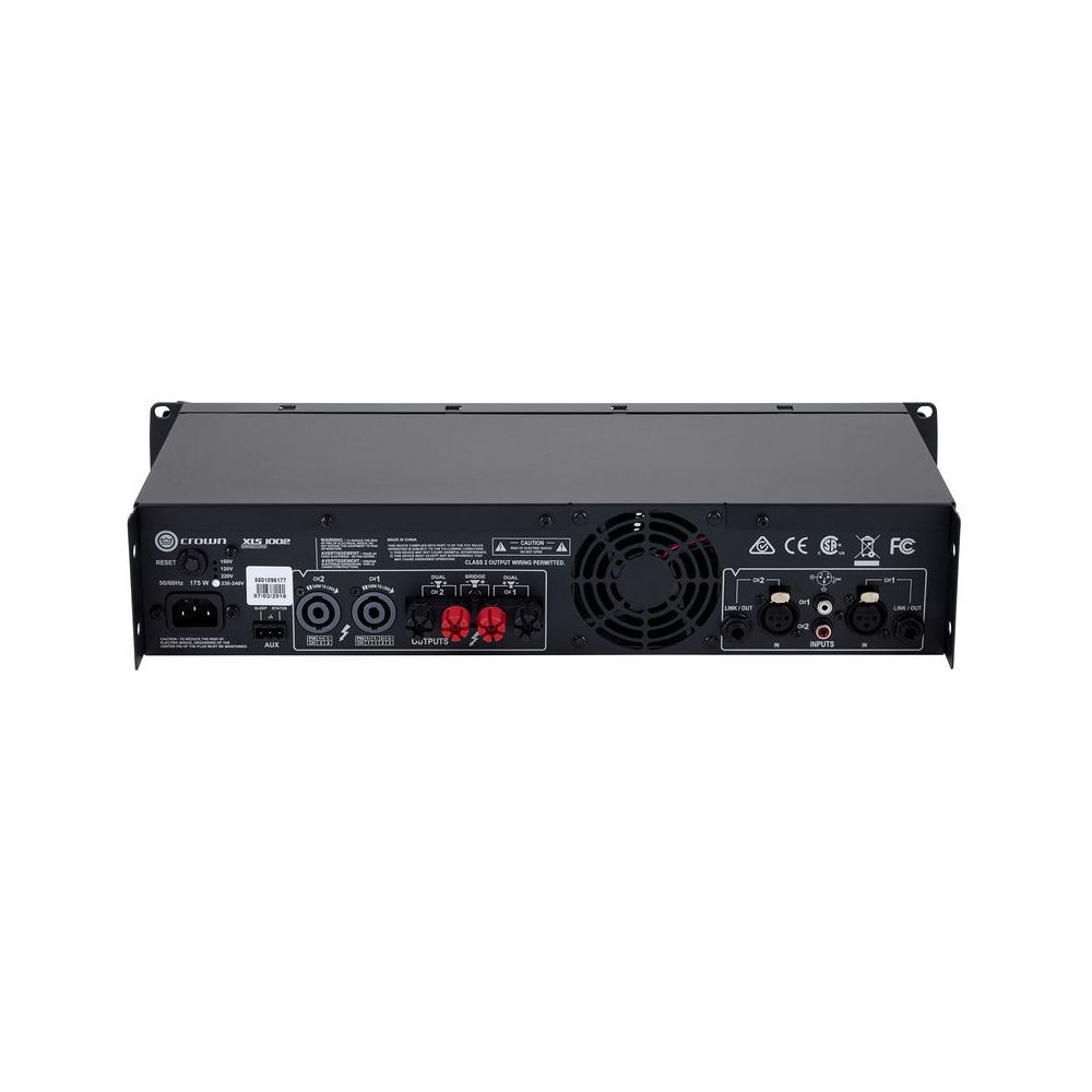 מגבר הספק Crown XLS 1002 – 2x350W, Class D עם DSP וקרוסאובר 4 מגבר הספק Crown XLS 1002 – 2x350W, Class D עם DSP וקרוסאובר 4