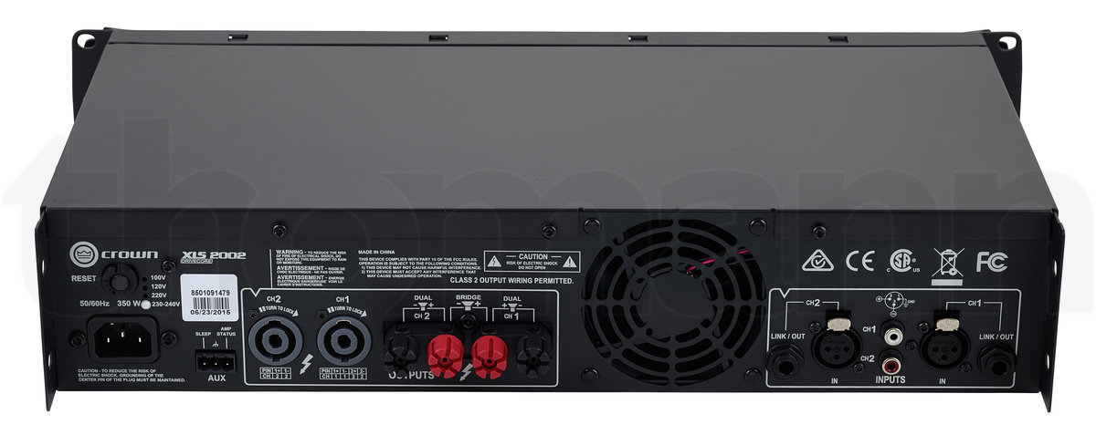 מגבר הספק Crown XLS 2002 – 2×650W ב-4Ω, Class D עם DSP 4 Crown XLS 2002 – תמונת מוצר 4