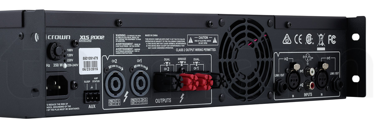 מגבר הספק Crown XLS 2002 – 2×650W ב-4Ω, Class D עם DSP 7 Crown XLS 2002 – תמונת מוצר 7