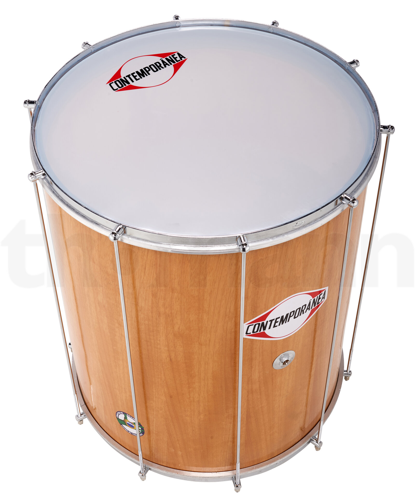 כלי פרקשן ברזילאי Contemporanea Surdo Wood 20 x 60cm 4 12408682.jpg
