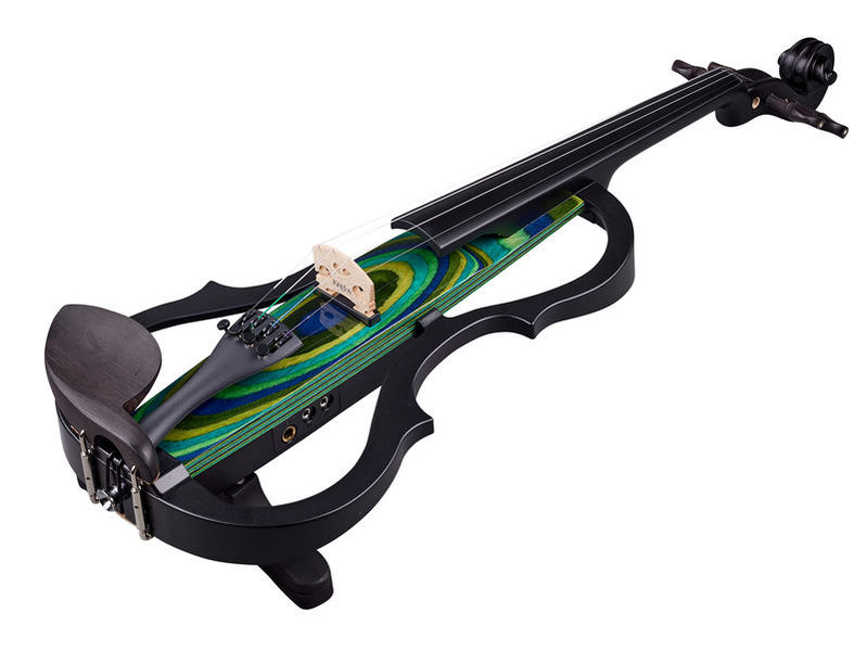 כינור חשמלי Harley Benton HBV 990GBY 4/4 – ירוק-כחול-צהוב, פיקאפ אקטיבי, ערכה מלאה 3 כינור חשמלי Harley Benton HBV 990GBY 4/4 – ירוק-כחול-צהוב, פיקאפ אקטיבי, ערכה מלאה 3