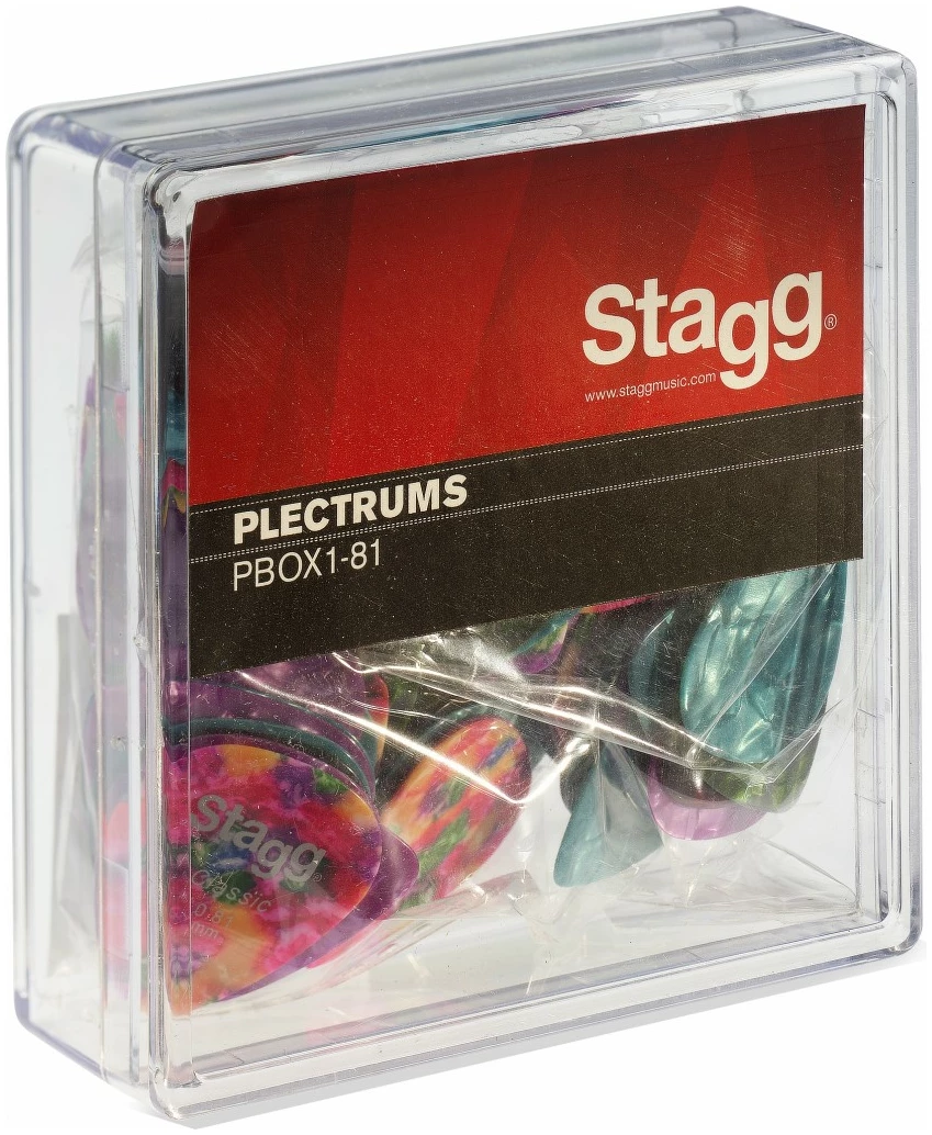 קופסת מפרטים לגיטרה 100 יחידות Stagg PBOX1-81 1 קופסת מפרטים לגיטרה 100 יחידות Stagg PBOX1-81