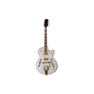 גיטרה חשמלית Harley Benton BigTone Trem White – חצי אקוסטית, טרמולו Bigsby, HH