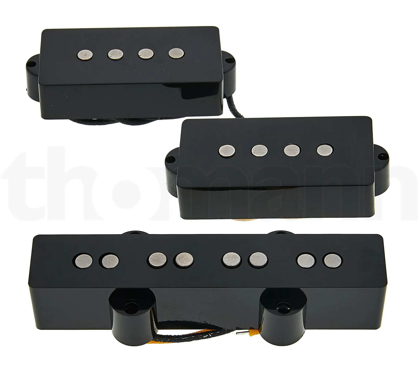 פיקאפ לבס Lollar PJ-Bass Set HW bridge 4S Black 3 פיקאפ לבס Lollar PJ-Bass Set HW bridge 4S Black – תמונה 3