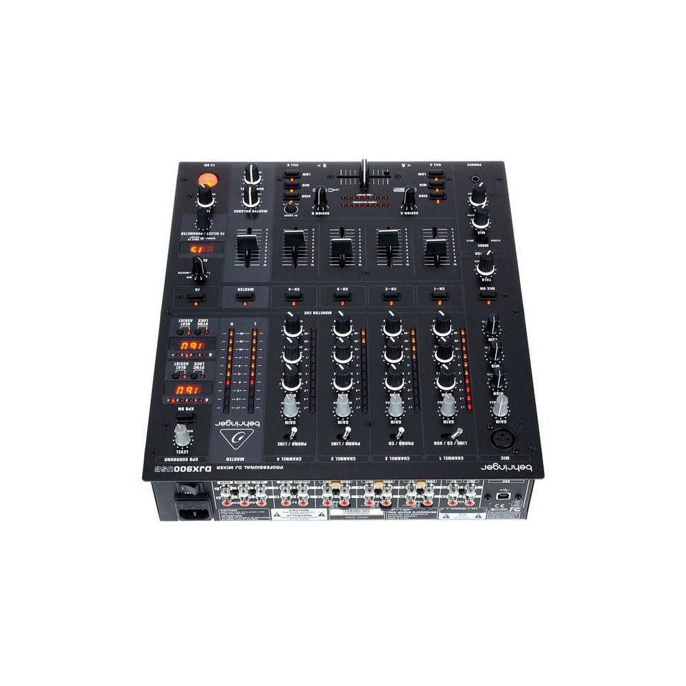 מיקסר DJ Behringer DJX900USB – 4 ערוצים, כרטיס קול USB, אפקטים 4 מיקסר DJ Behringer DJX900USB – 4 ערוצים, כרטיס קול USB, אפקטים 4