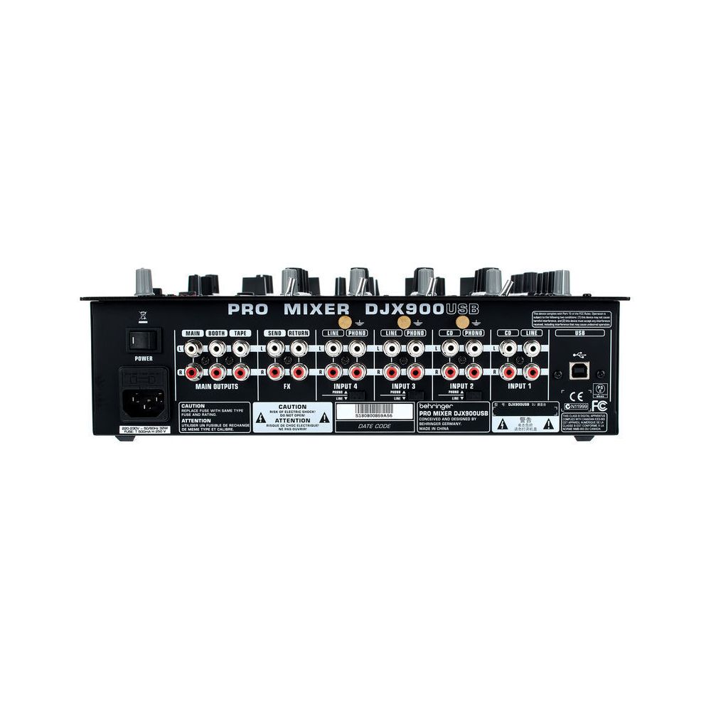 מיקסר DJ Behringer DJX900USB – 4 ערוצים, כרטיס קול USB, אפקטים 6 מיקסר DJ Behringer DJX900USB – 4 ערוצים, כרטיס קול USB, אפקטים 6