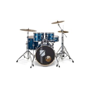 ערכת תופים Millenium MX422 כחולה – מעטפות ליבנה, תוף בס 22 אינץ׳