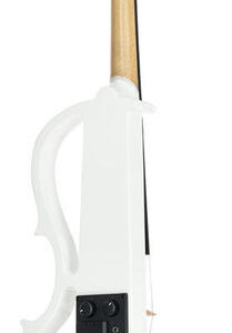 כינור חשמלי Harley Benton HBV 870WH 4/4 – לבן, יציאת אוזניות, ערכה מלאה