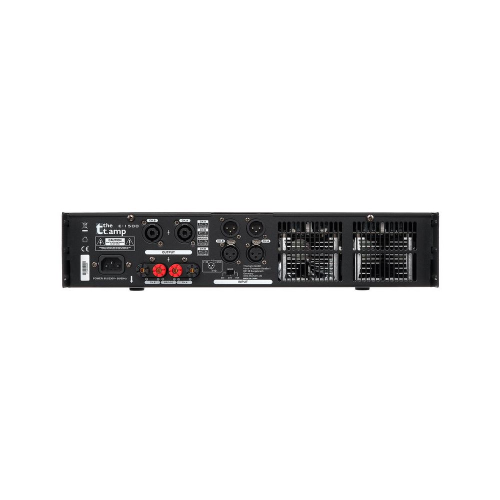 מגבר הספק the t.amp E-1500 – 2x1220W ב-4 אוהם, Class H, 2U 6 מגבר הספק the t.amp E-1500 – 2x1220W ב-4 אוהם, Class H, 2U 6