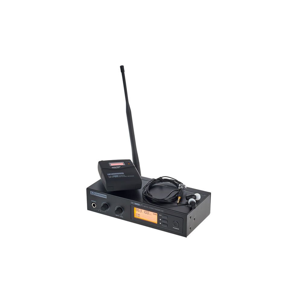 מערכת אין-איר LD Systems MEI 1000 G2 – סטריאו, לימיטר, אוזניות כלולות 1 מערכת אין-איר LD Systems MEI 1000 G2 – סטריאו, לימיטר, אוזניות כלולות 1
