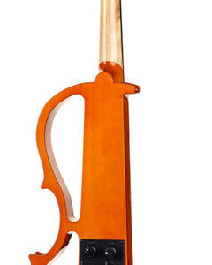 כינור חשמלי Harley Benton HBV 870AM 4/4 – ענבר, יציאת אוזניות, ערכה מלאה