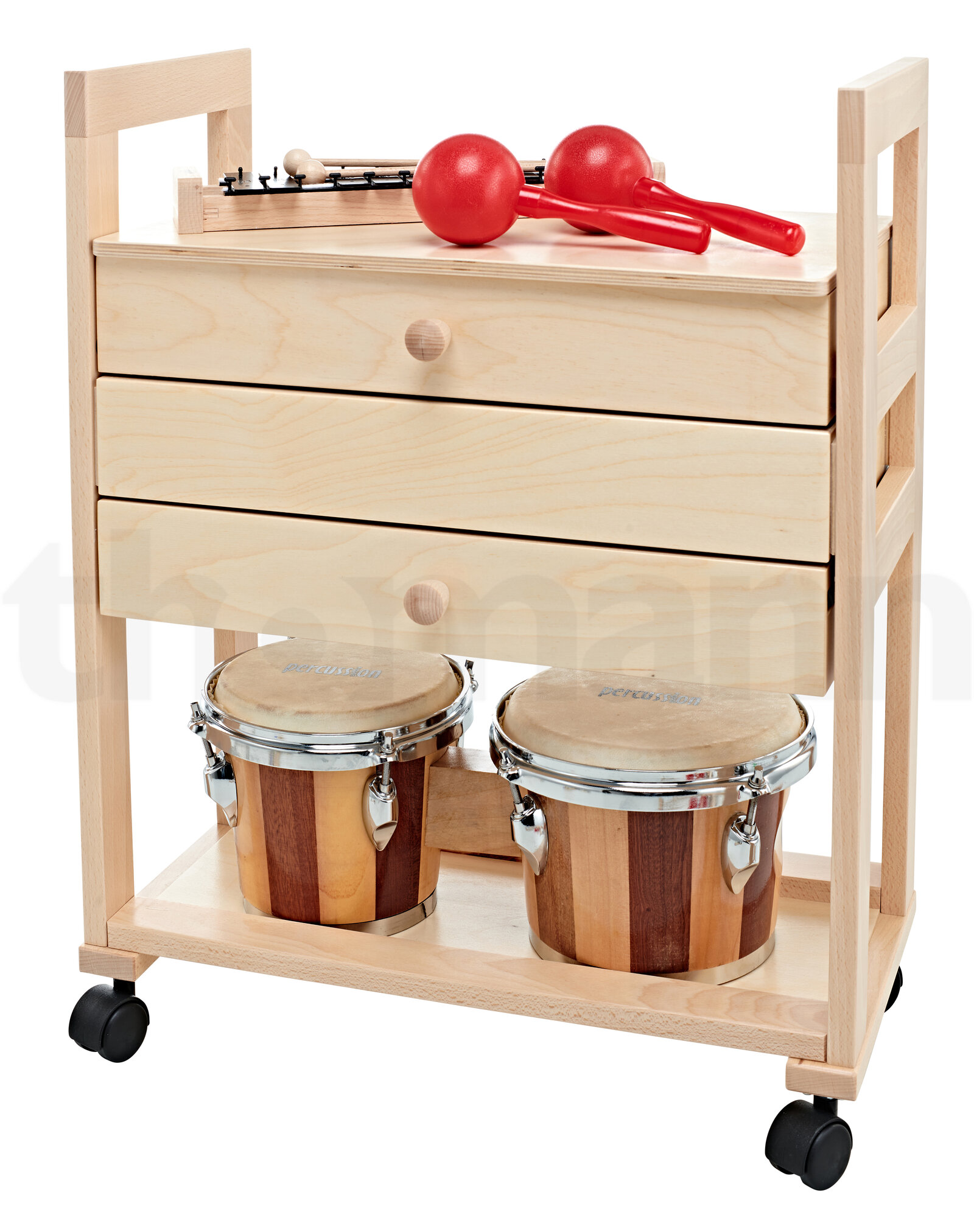 כלי הקשה Goldon MusicTrolley Bongo Model 30512 4 15571775.jpg