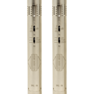 זוג מיקרופוני קונדנסר מותאמים לסטריאו Sontronics STC-1S SET כסוף – כולל בר סטריאו, קליפסים וקייס