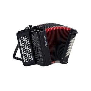 אקורדיון כפתורים Startone B-System – 72 בס, 62 כפתורי מלודיה, שחור