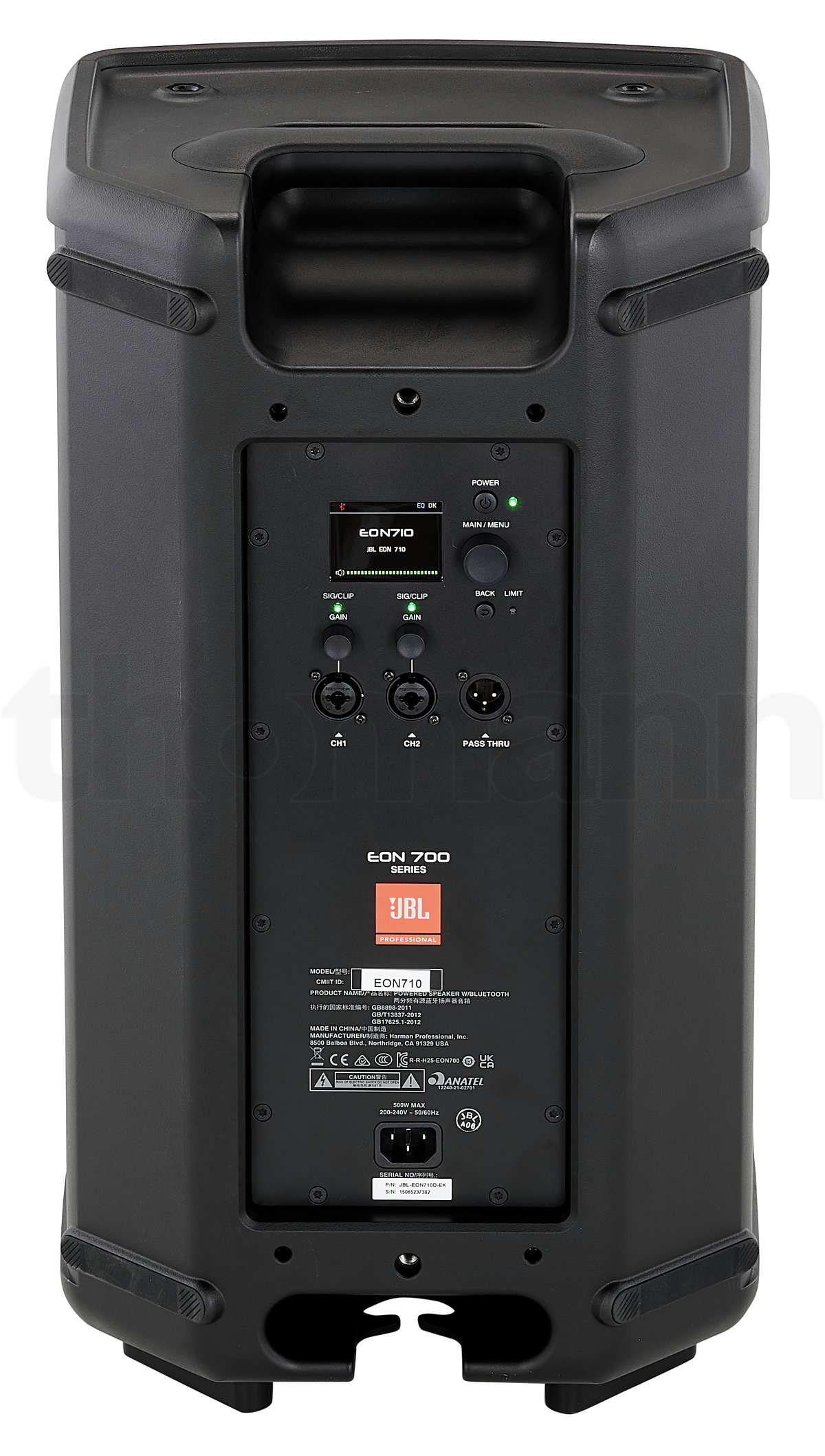 רמקול מוגבר JBL EON710 – 10 אינץ׳, 1300W Peak, Bluetooth ו-DSP 4 JBL EON710 – תמונת מוצר 4