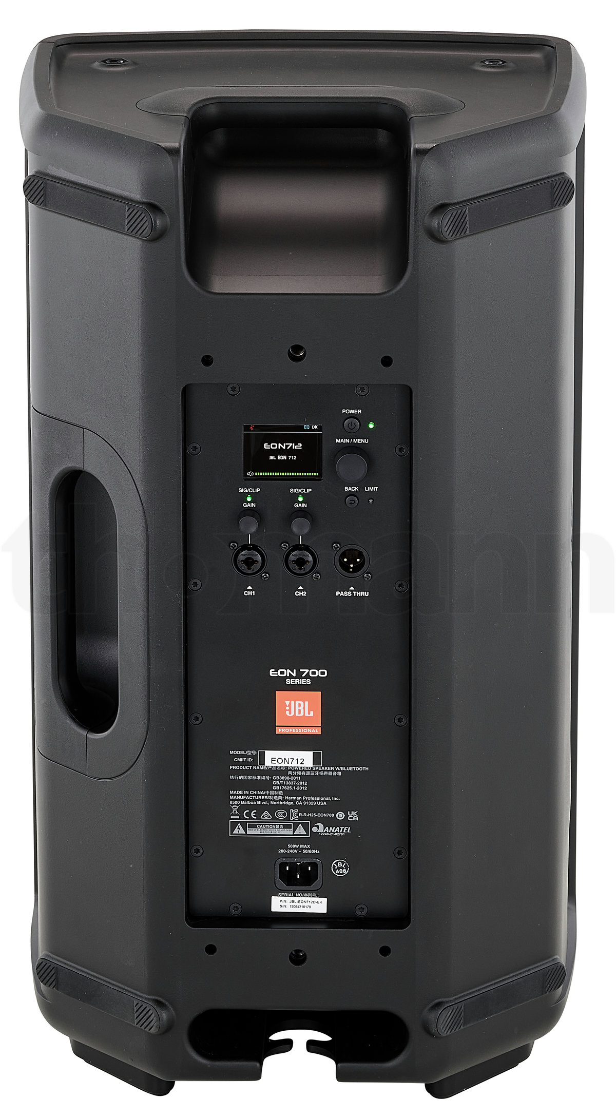 רמקול מוגבר JBL EON712 – 12 אינץ׳, 1300W Peak, Bluetooth ו-DSP 4 JBL EON712 – תמונת מוצר 4
