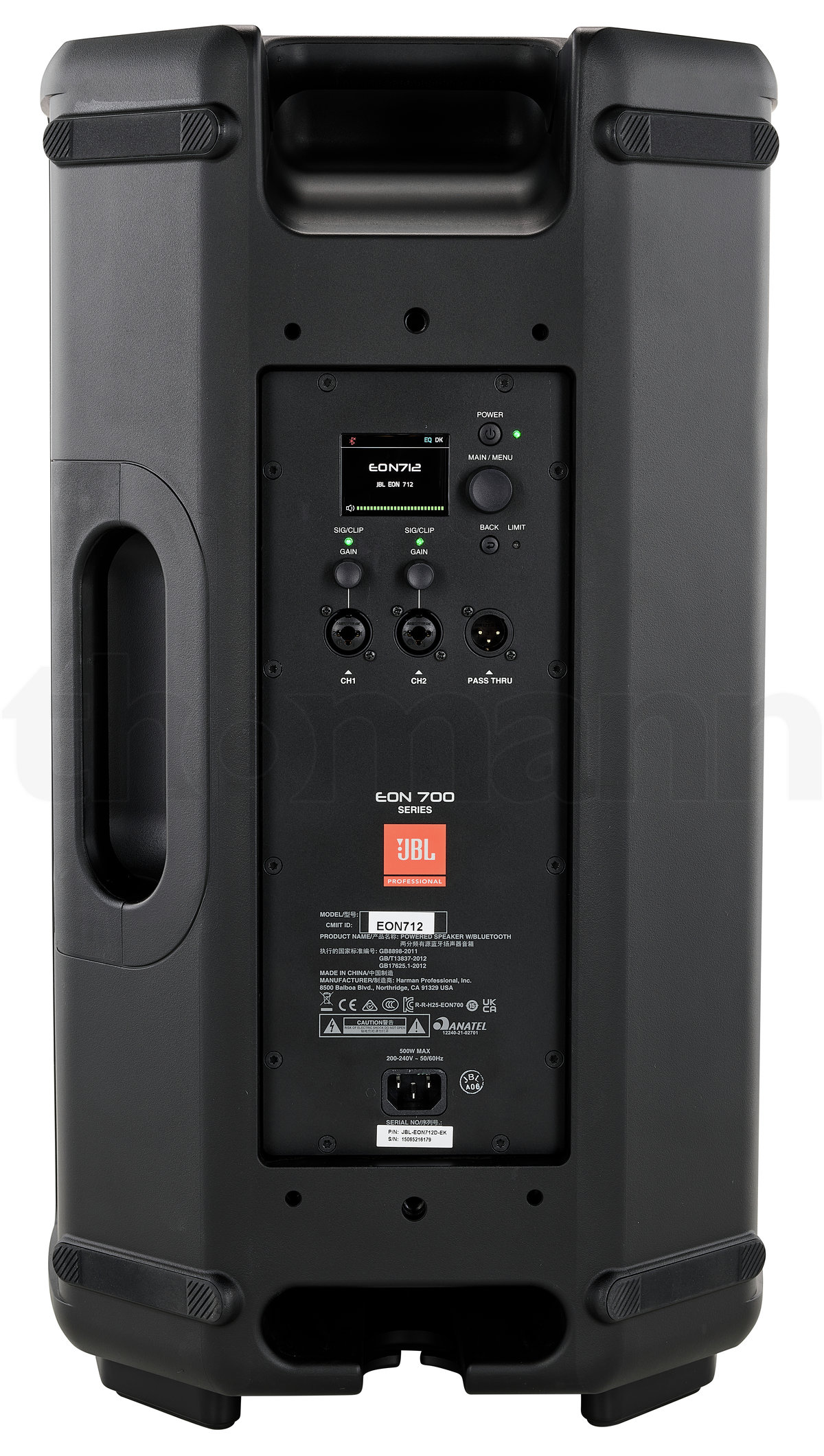 רמקול מוגבר JBL EON712 – 12 אינץ׳, 1300W Peak, Bluetooth ו-DSP 7 JBL EON712 – תמונת מוצר 7