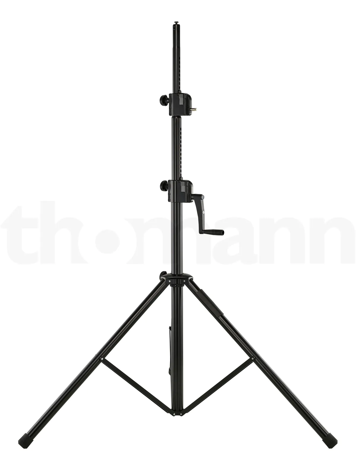סטנד רמקול ותאורה עם כננת כפולה K&M 24730 – גובה 3 מטר 1 K&M 24730 – סטנד רמקול ותאורה