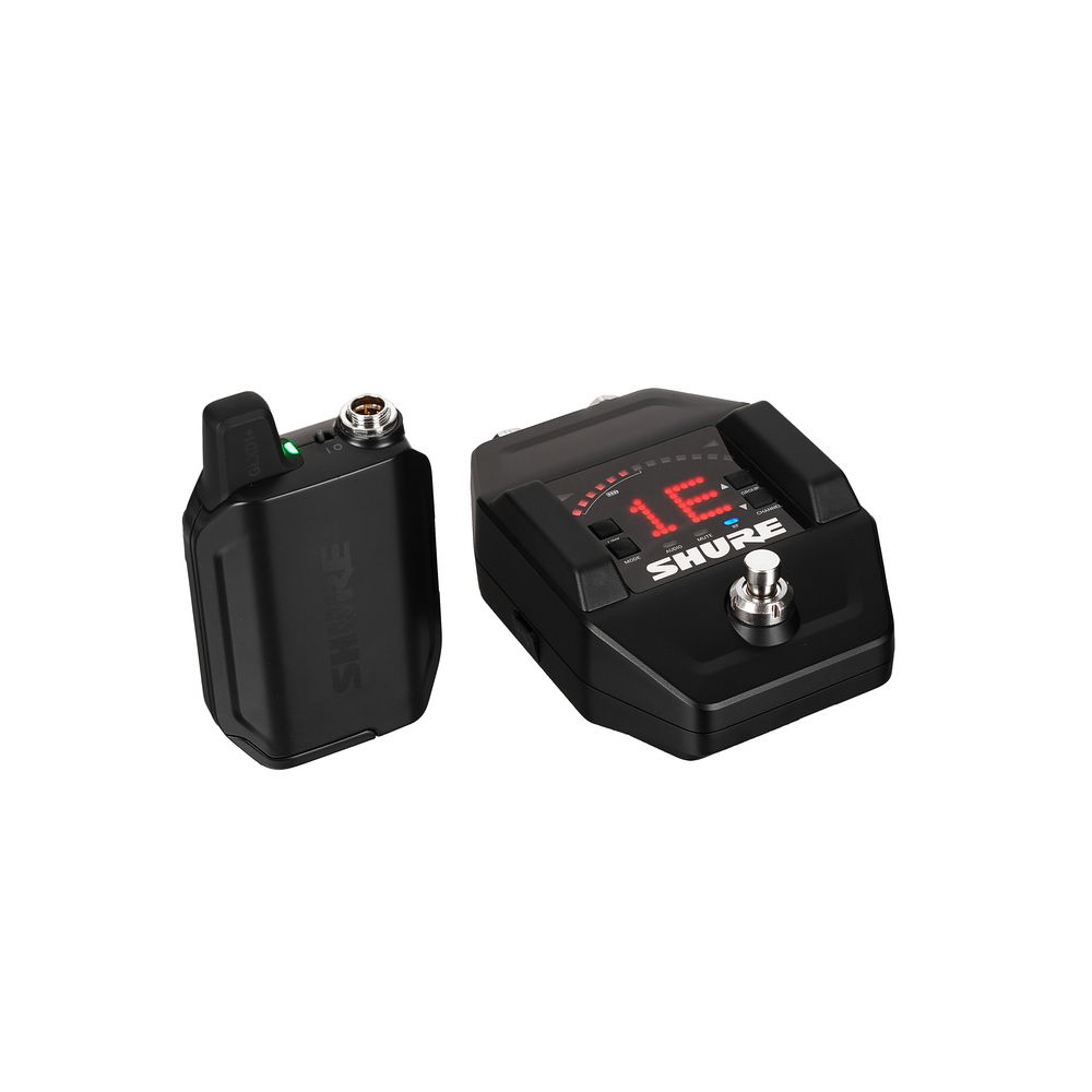מערכת אלחוטית לגיטרה Shure GLXD16+ – דיגיטלית דו-פסית, מקלט פדל 3 מערכת אלחוטית לגיטרה Shure GLXD16+ – דיגיטלית דו-פסית, מקלט פדל 3