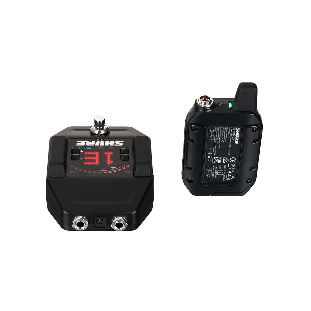 מערכת אלחוטית לגיטרה Shure GLXD16+ – דיגיטלית דו-פסית, מקלט פדל 4 מערכת אלחוטית לגיטרה Shure GLXD16+ – דיגיטלית דו-פסית, מקלט פדל 4