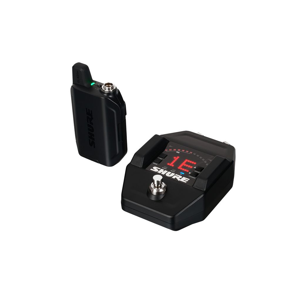 מערכת אלחוטית לגיטרה Shure GLXD16+ – דיגיטלית דו-פסית, מקלט פדל 1 מערכת אלחוטית לגיטרה Shure GLXD16+ – דיגיטלית דו-פסית, מקלט פדל 1