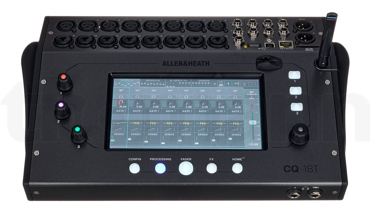 מיקסר דיגיטלי Allen & Heath CQ18T – 18 ערוצים, מסך 7 אינץ׳ ו-96kHz 2 Allen & Heath CQ18T – תמונת מוצר 2