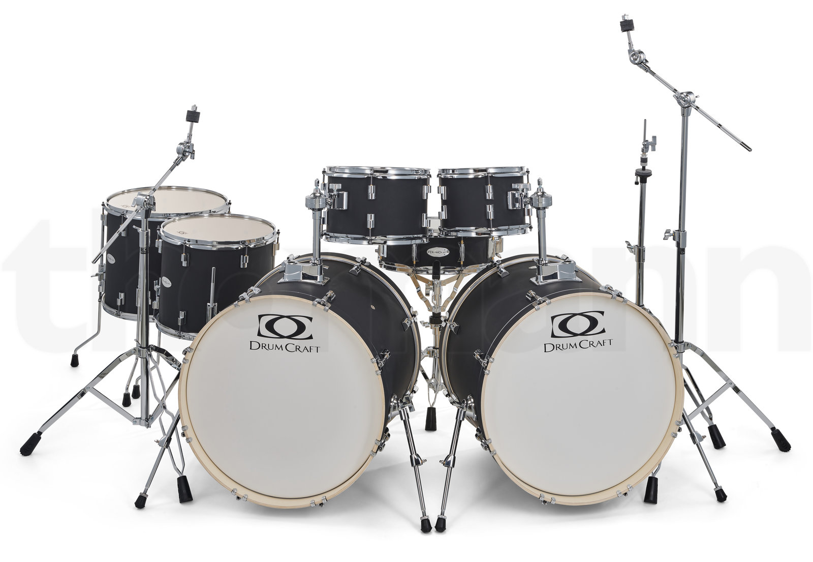 מערכת תופים DrumCraft Series 3 Double Bass Set Black 1 18572298.jpg
