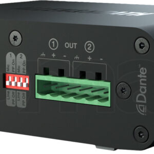 ממשק Dante Allen & Heath DT22 – 2 כניסות ו-2 יציאות Euroblock לרשת Dante, PoE ו-AES67
