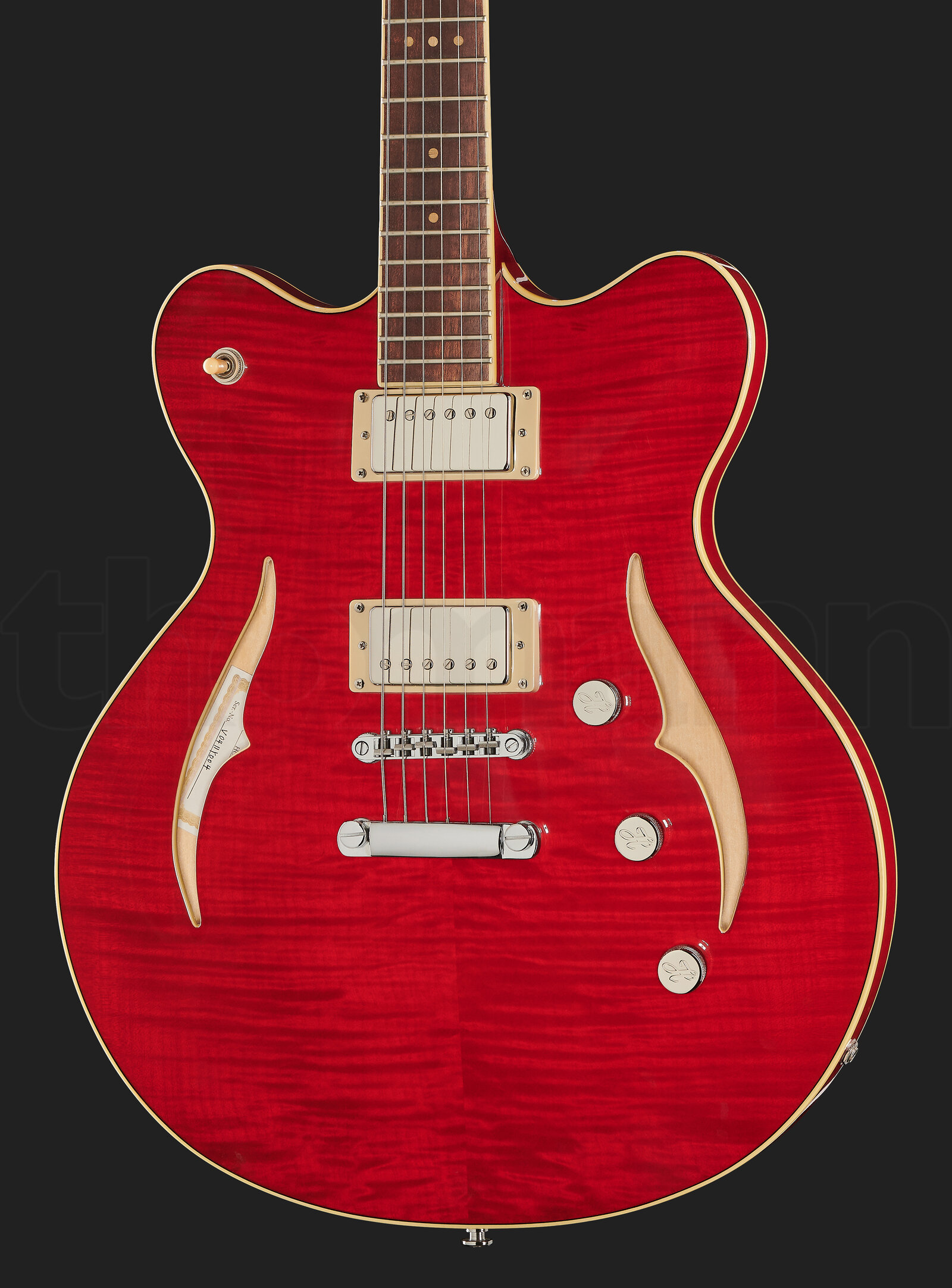 גיטרה חשמלית Höfner Verythin CT Special Red 3 18893236.jpg