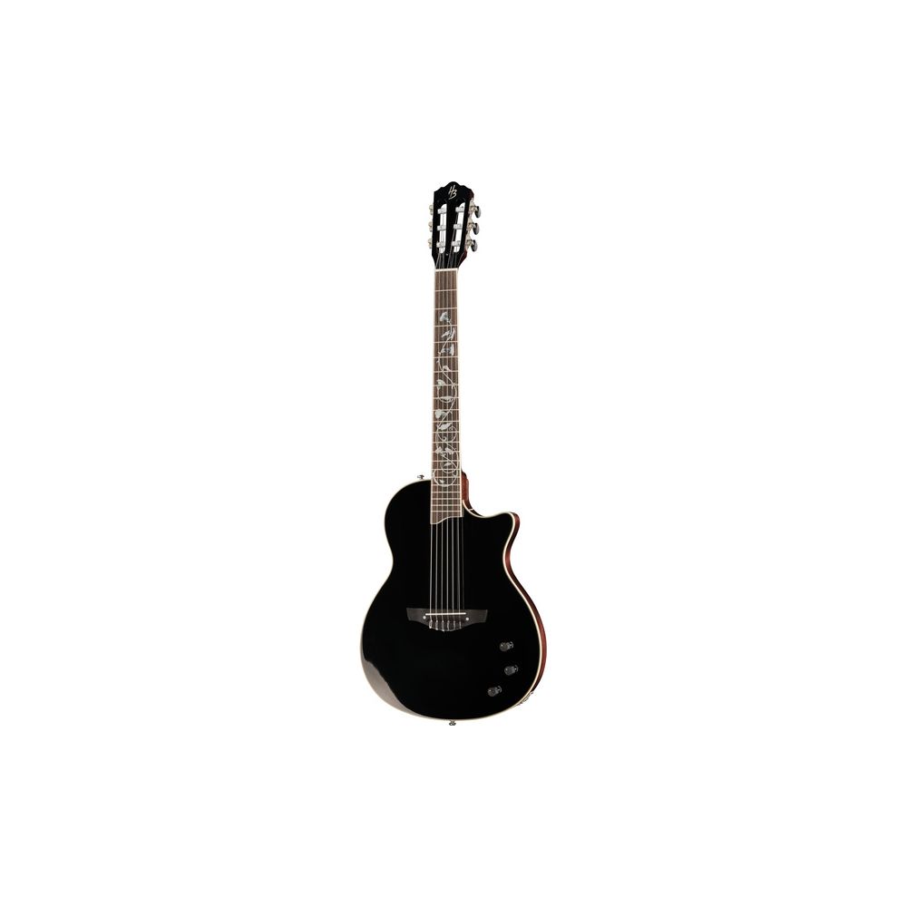 גיטרה קלאסית מוגברת Harley Benton Nashville Nylon Plus – פנל ספרוס מלא, שחור 1 גיטרה קלאסית מוגברת Harley Benton Nashville Nylon Plus – פנל ספרוס מלא, שחור 1