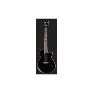 גיטרה קלאסית מוגברת Harley Benton Nashville Nylon Plus – פנל ספרוס מלא, שחור