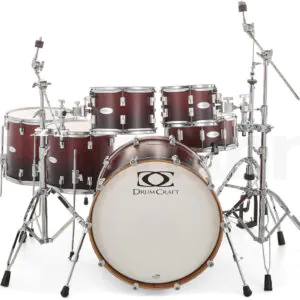 מערכת תופים DrumCraft Series 6 2up 2down Red Fade