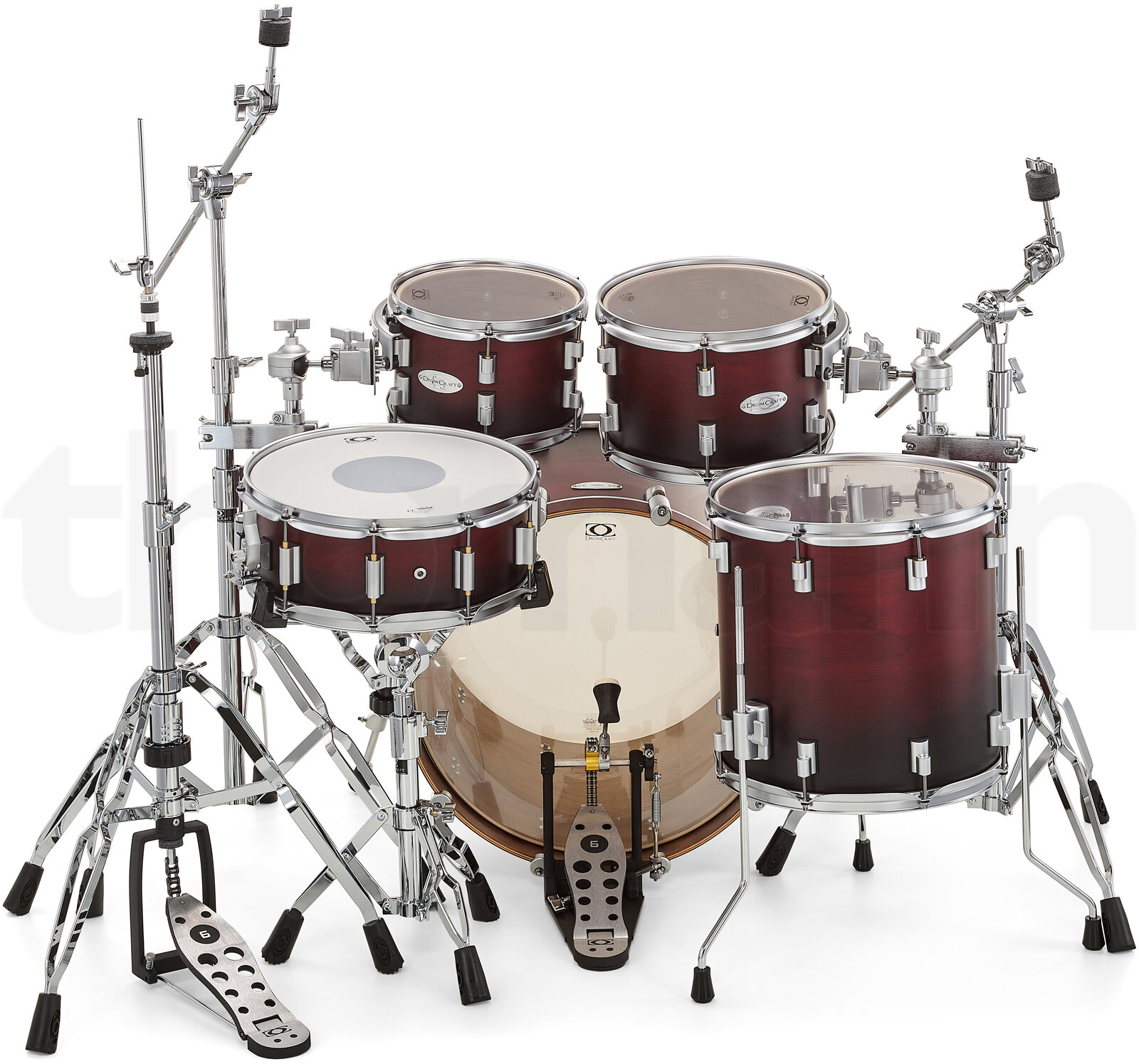 מערכת תופים DrumCraft Series 6 Studio Red Fade 4 19663489.jpg
