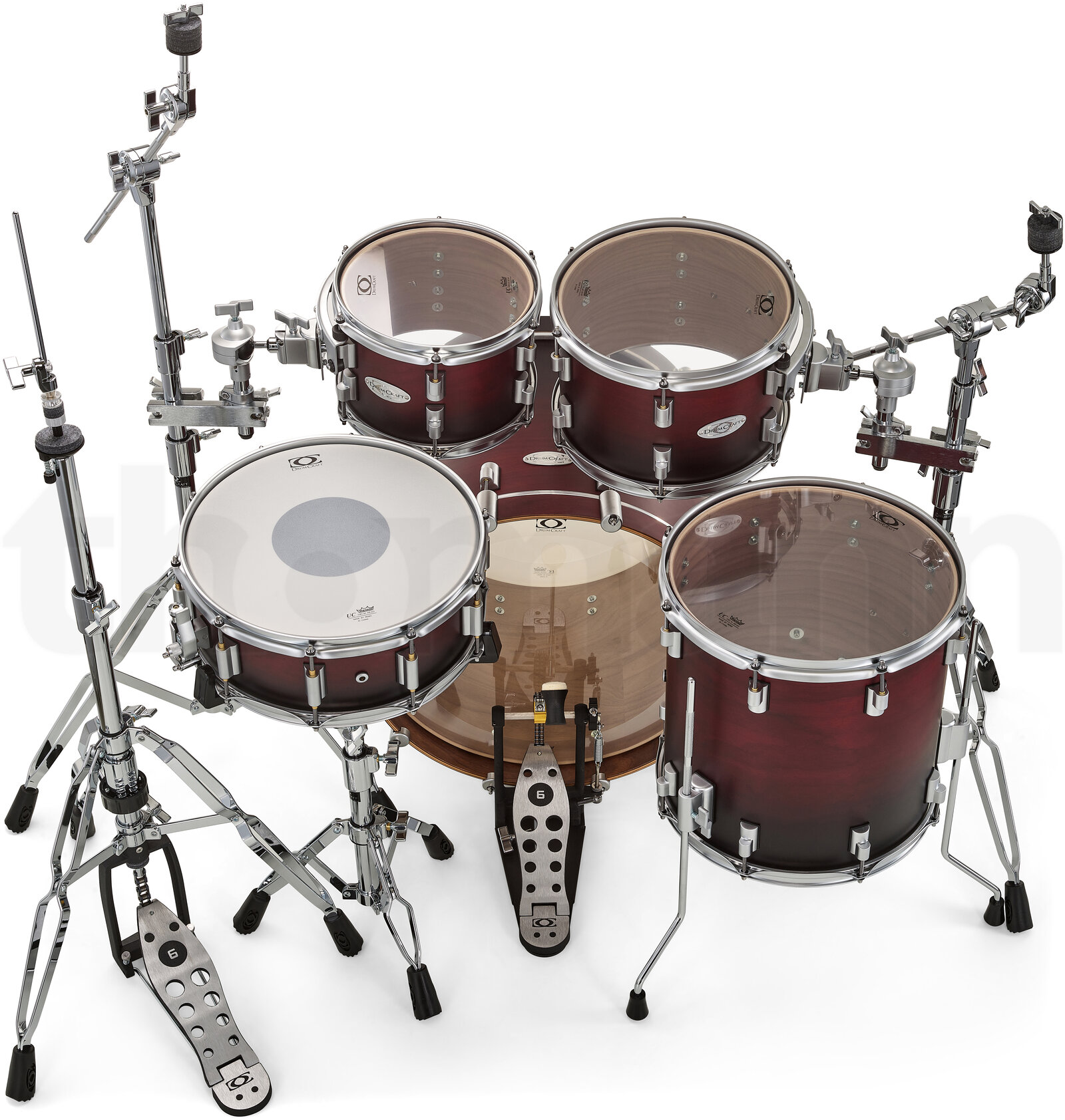 מערכת תופים DrumCraft Series 6 Studio Red Fade 5 19663524.jpg