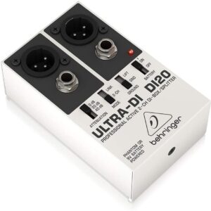עמוד הבית 2026 29 קופסת DI אקטיבית עם 2 ערוצים Behringer DI-20