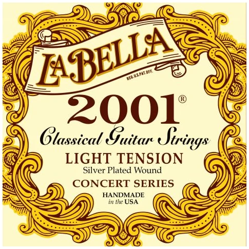 מיתרים לגיטרה קלאסית מתח חלש La Bella 2001L 1 מיתרים לגיטרה קלאסית מתח חלש La Bella 2001L