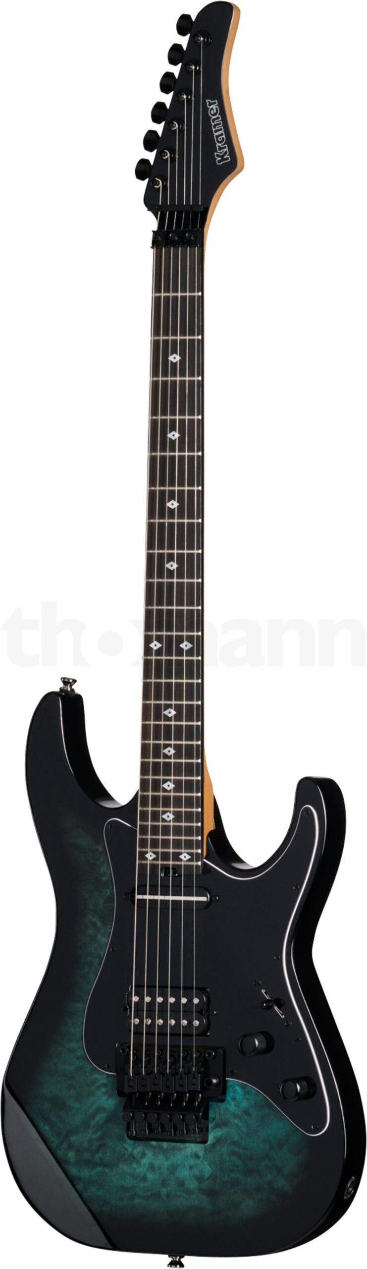 גיטרה חשמלית Kramer Guitars Volante Quilt HSFR Aqua Burst 1 20065779.jpg