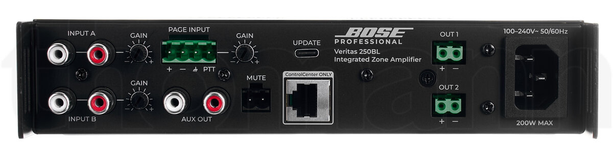 מגבר התקנה Bose Professional Veritas 250BL – 2×50W עם Bluetooth 6 Bose Professional Veritas 250BL – תמונת מוצר 6