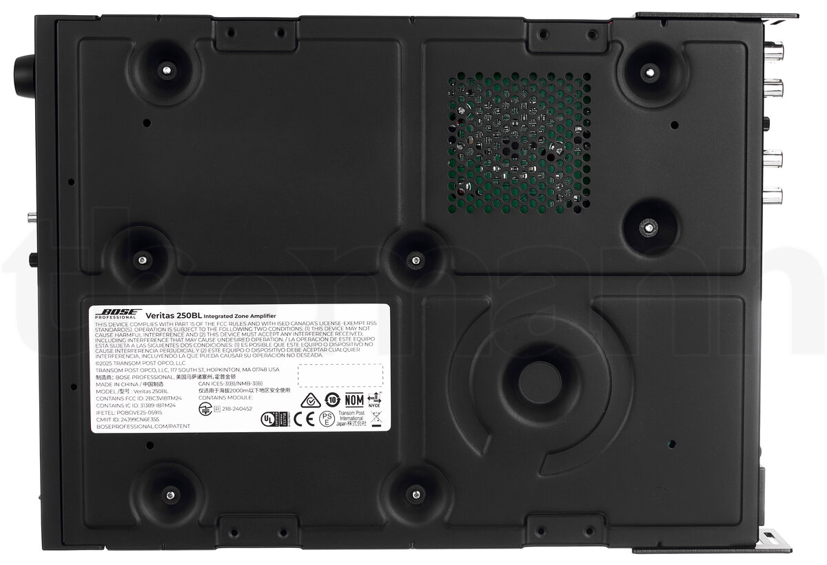 מגבר התקנה Bose Professional Veritas 250BL – 2×50W עם Bluetooth 9 Bose Professional Veritas 250BL – תמונת מוצר 9