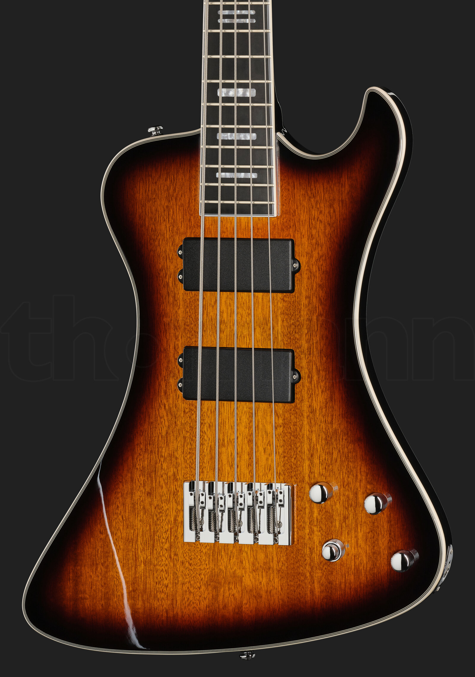 גיטרת בס Hagstrom Nekromant 5 Tobacco Sunburst 2 גיטרת בס Hagstrom Nekromant 5 Tobacco Sunburst – תמונה 2
