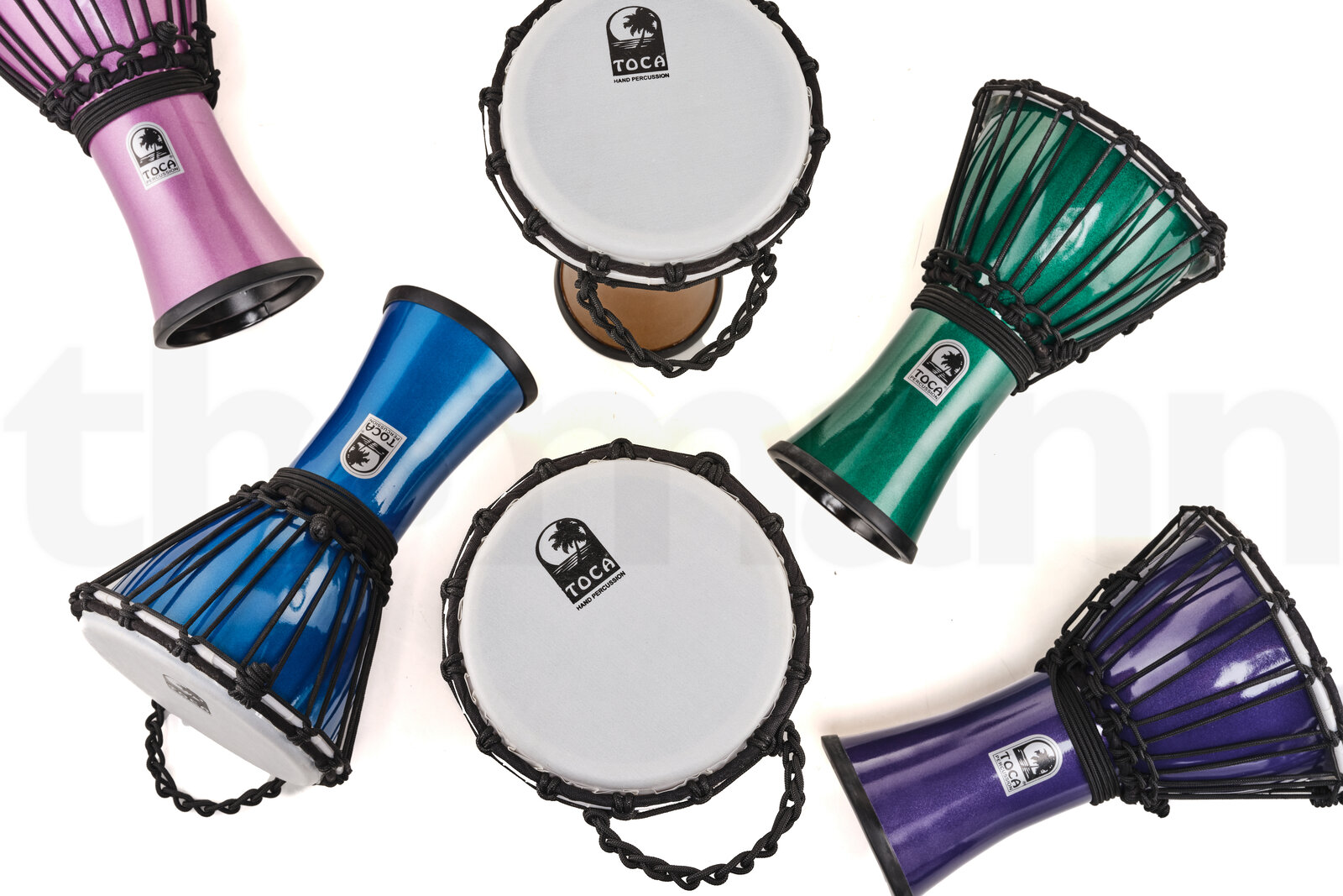 כלי הקשה Toca 7" Colorsound Djembe Set 5 20949146.jpg