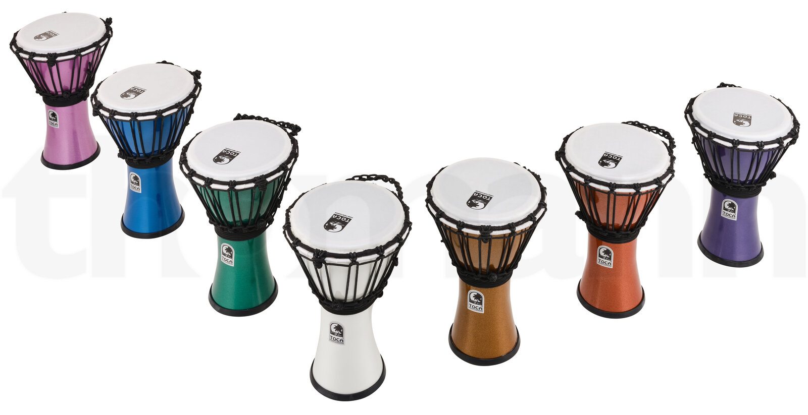 כלי הקשה Toca 7" Colorsound Djembe Set 3 20966541.jpg