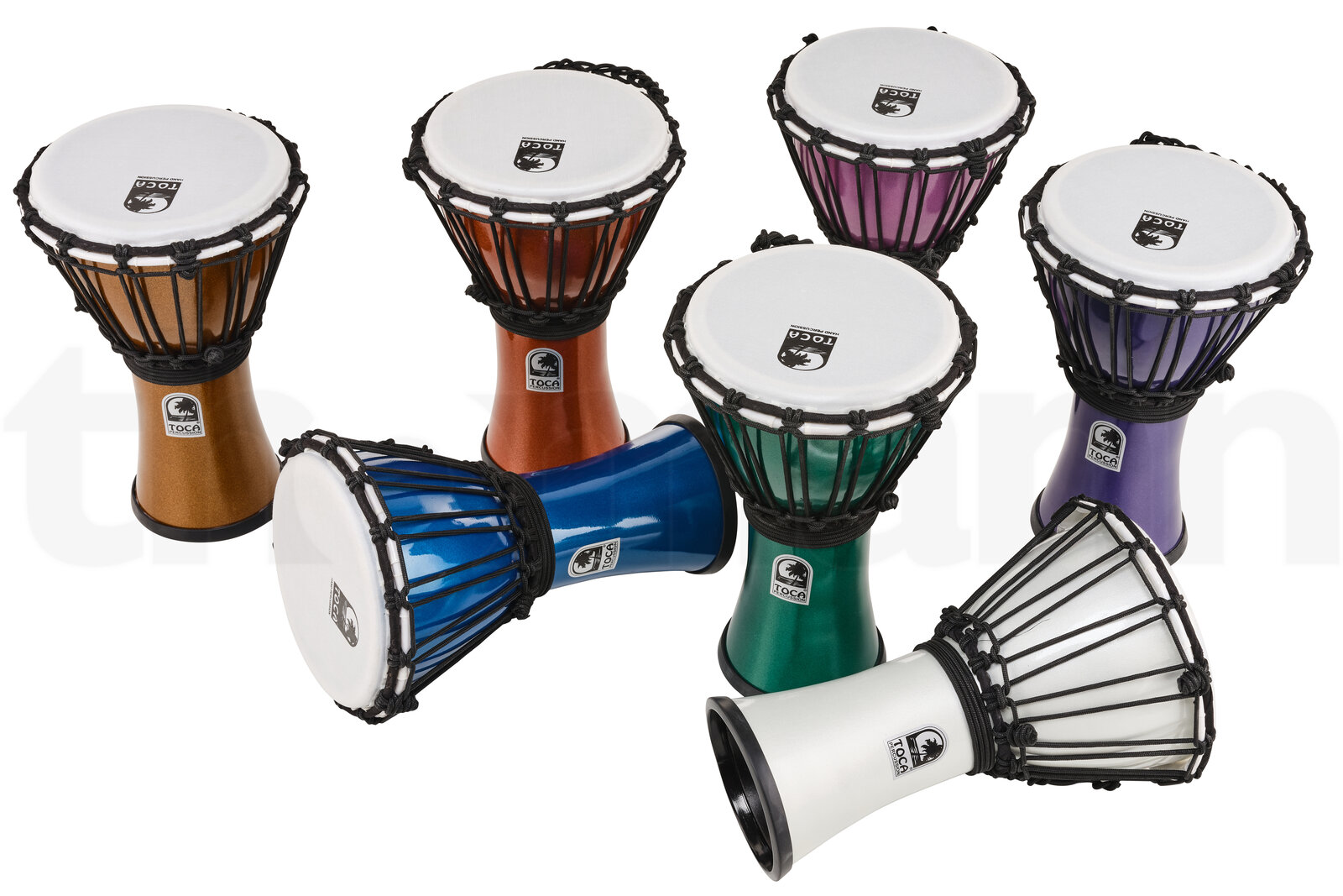 כלי הקשה Toca 7" Colorsound Djembe Set 4 20966551.jpg