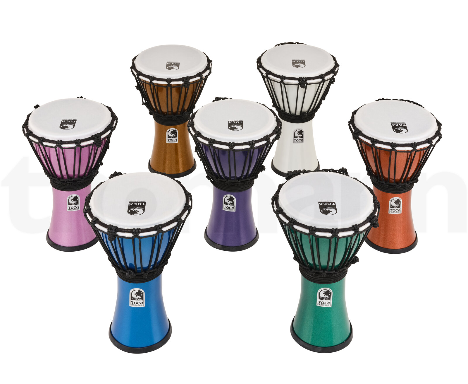 כלי הקשה Toca 7" Colorsound Djembe Set 1 20966561.jpg